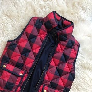 J. Crew Buffalo Check Plaid Excursion Vest